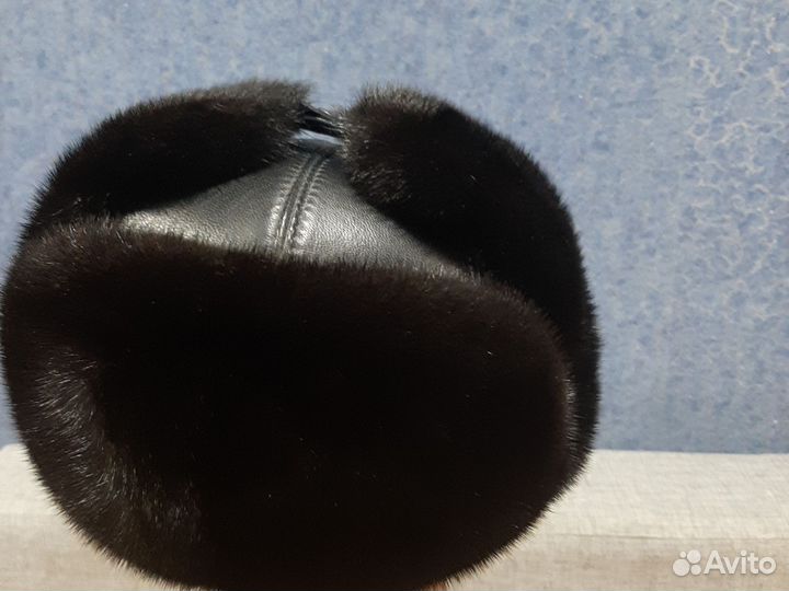 Норковая шапка мужская ушанка