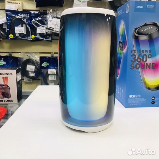 Колонка Bluetooth 10вт HC8 (USB/TF/AUX/FM), TWS