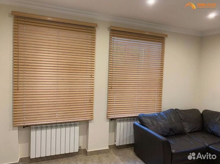 Жалюзи деревянные горизонтальные