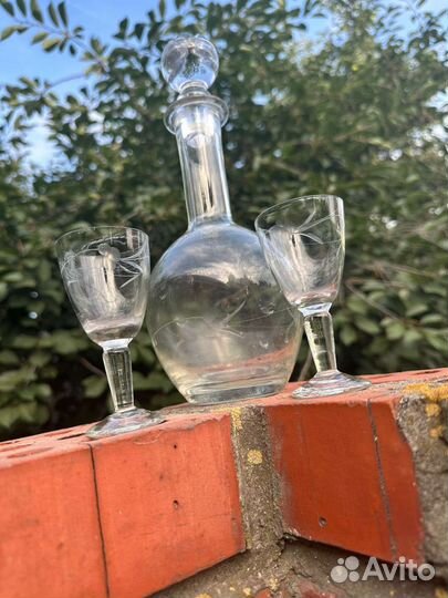 Графин и 2 рюмки, набор