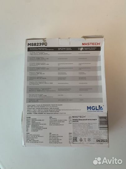 Мультиметр mastech 8239c