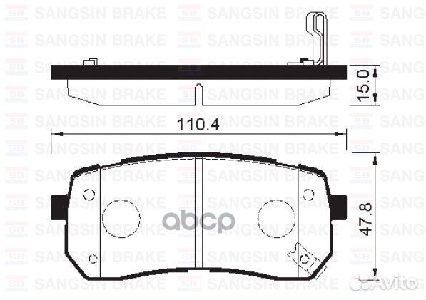 Колодки тормозные дисковые, задние SP1192 Sangs
