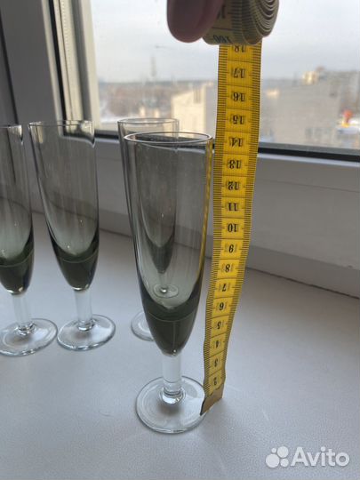 Фужеры цветное стекло СССР