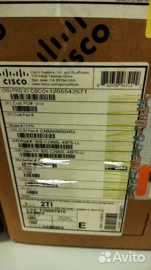 Коммутатор Cisco WS-C2960L-48PS-LL
