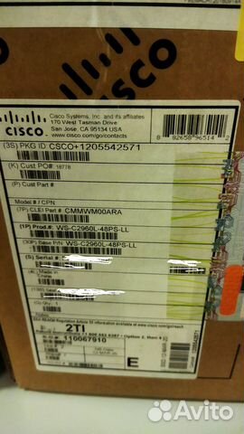 Коммутатор Cisco WS-C2960L-48PS-LL