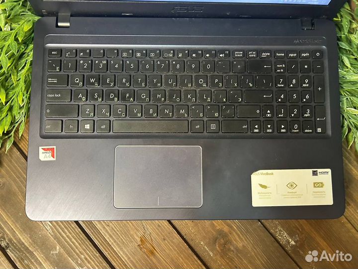 Ноутбук для работы Asus A4-9125/4gb/128 gb ssd