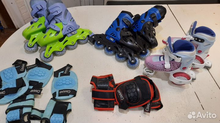 Ботинки ролики бу с 29 по 35 детские