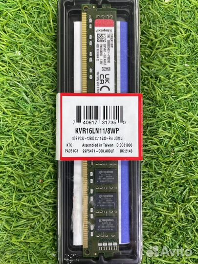 Новый модуль Kingston DDR3 8Gb PC3L-12800 CL11