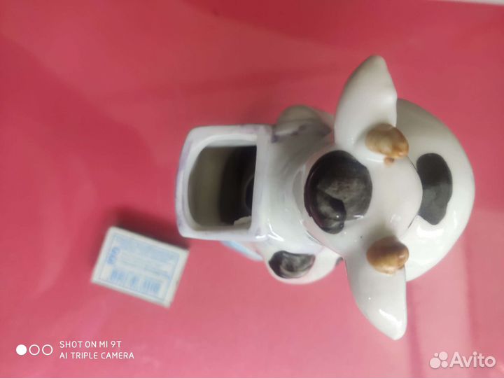 Фигурка керамика бычок