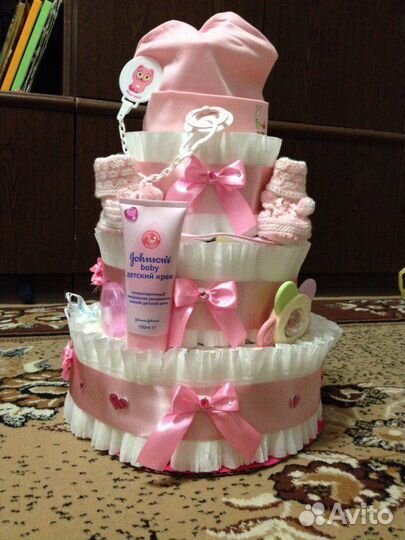 Изготовление тортов из памперсов