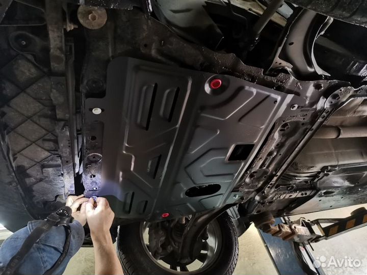 Защита двигателя железная Nissan qashqai+2 2008-20