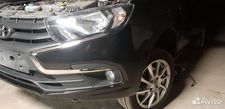 Бампер передний Laba granta FL чёрный