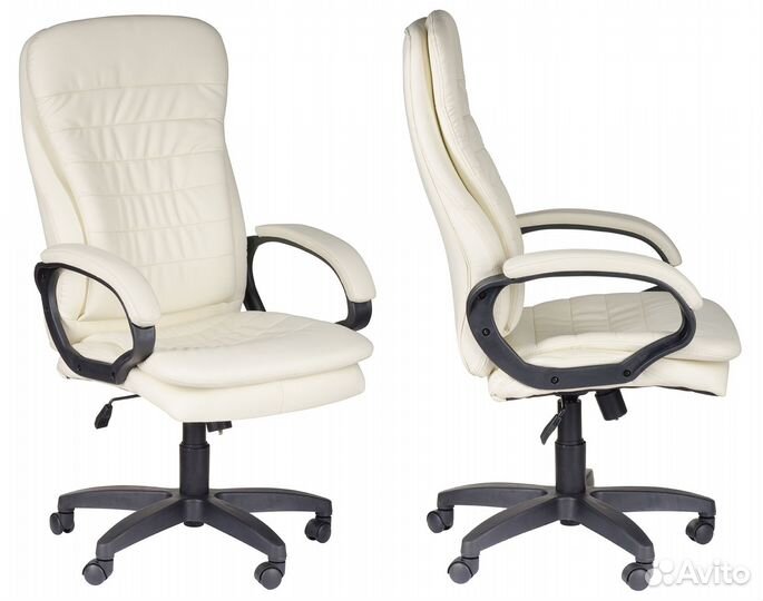 Кресло руководителя Силуэт бежевый