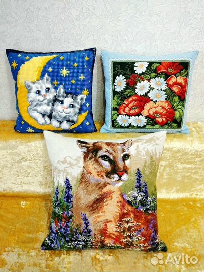 Подушка интерьерная ручная работа