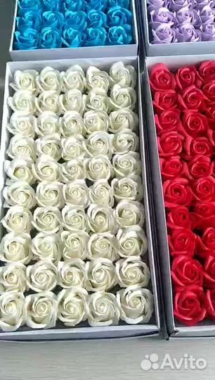 Мыльные розы 50 шт (оптом)