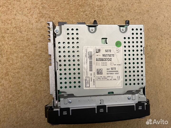 Штатная магнитолана chevrolet cruze