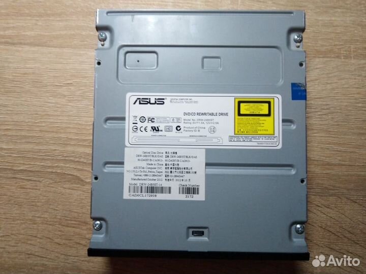 Оптический привод asus DRW-24B5ST Black Оптический