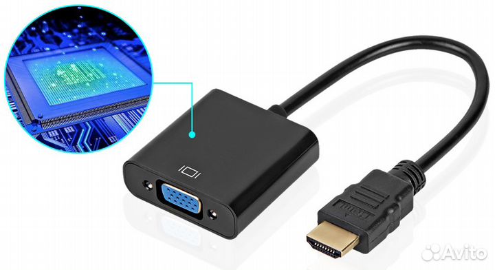 Адаптер конвертер с hdmi на VGA. Переходники с DVI