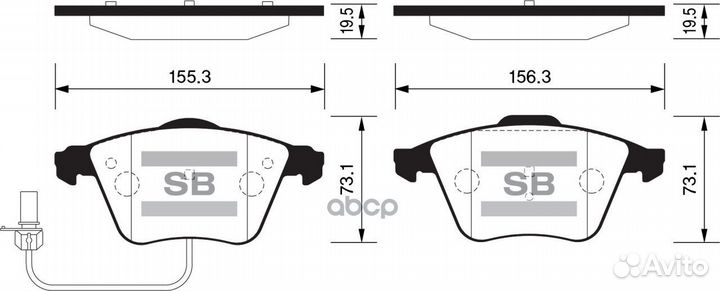 SP2112F колодки дисковые передние disk 360x34