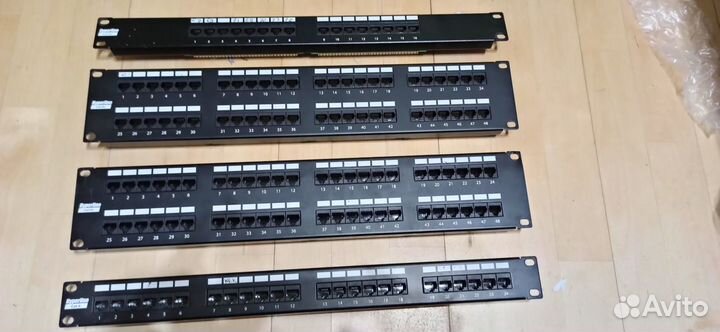 Патч-панель Hiperline 19 на 48, 24, 16 портов
