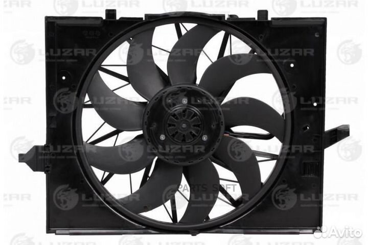 Вентилятор двигателя BMW 5 (E60) (03) (с кожухом)