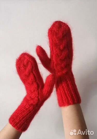 Тёплый зимний комплект из мохера с флисом