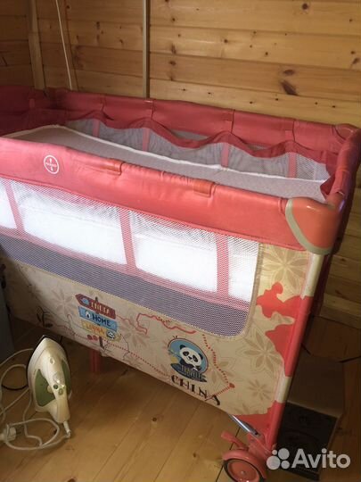 Манеж кровать детская с новым матрасом