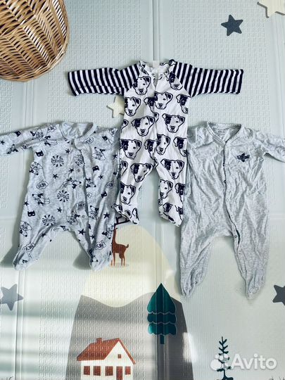 Детские вещи пакетом от 0 до 6 месяцев