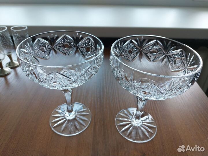 Хрустальные конфетницы на ножке СССР