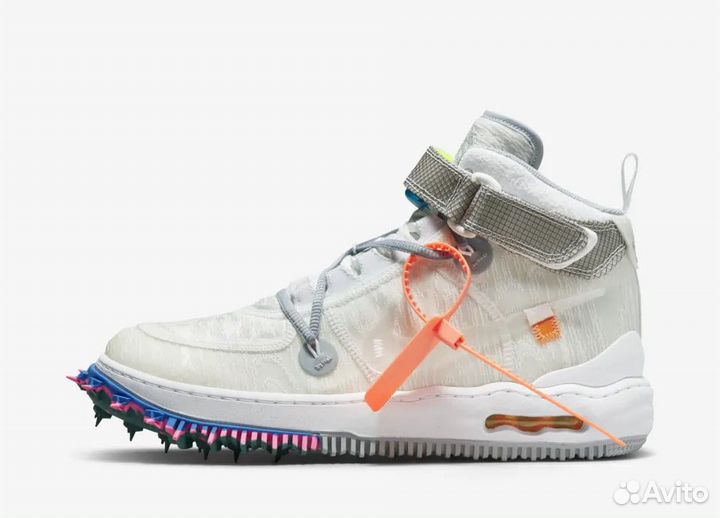 Кроссовки Off white nike air force 1 mid, 2 расцве