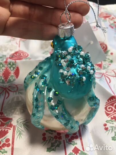 Шар осьминоги стекло игрушки