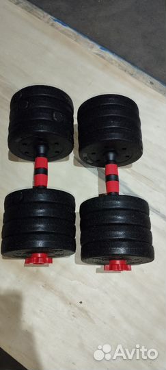 Гантели разборные 2по 8кг, общий вес 16кг