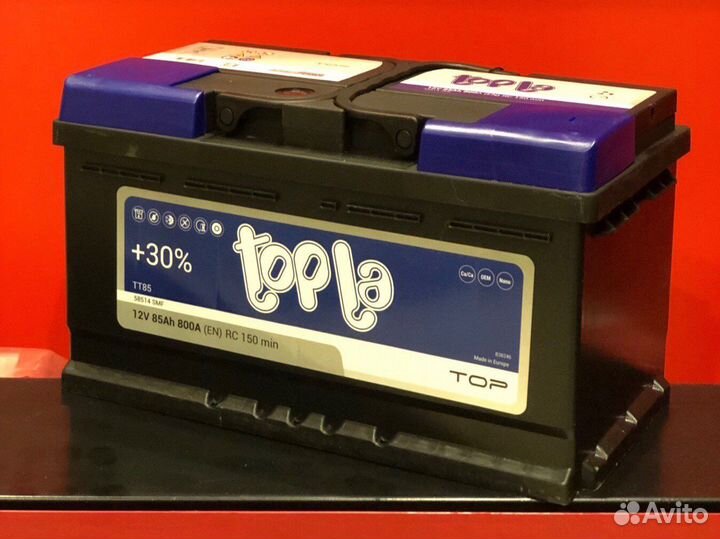 Аккумулятор Topla Top 85 Ah. (обр.пол) низкий