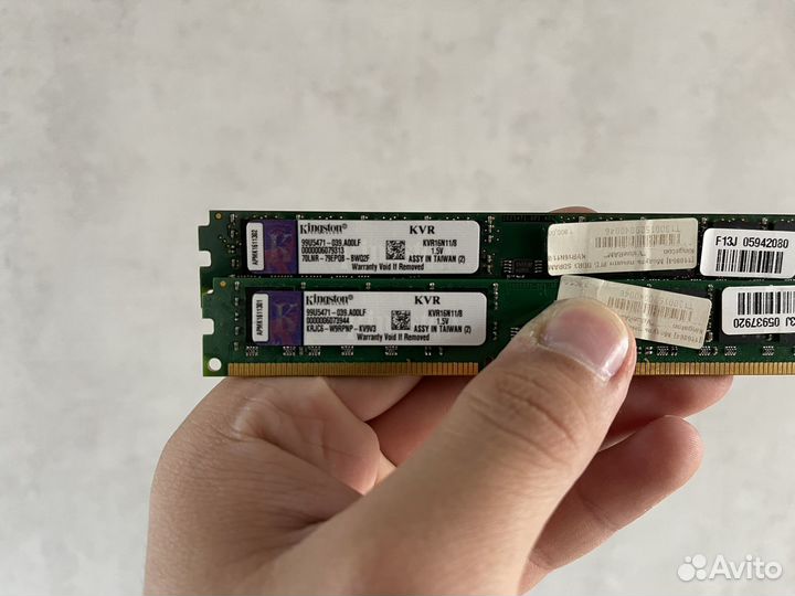 Оперативная память DDR3 Kingston 8GB 1600MHz