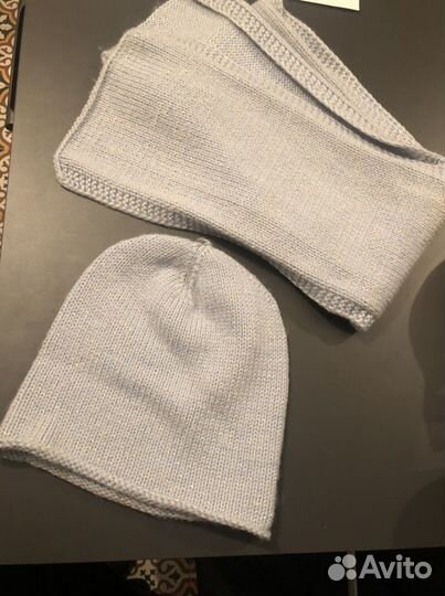 Комплект шапка и шарф меринос