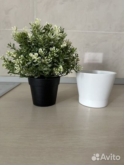 Искуственный цветок в кашпо IKEA