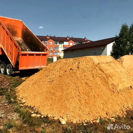 Песок карьерный с доставкой