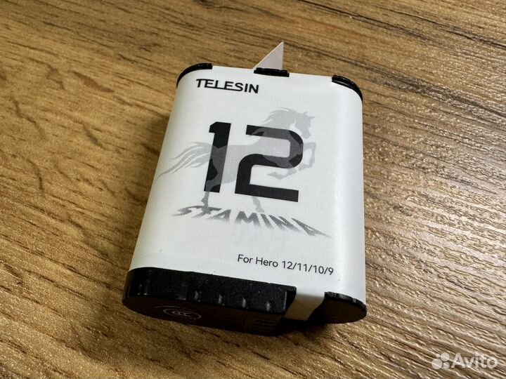 Аккумулятор telesin для GO PRO 12 зимней сьемки