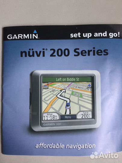 Навигатор Garmin модель nuvi 200