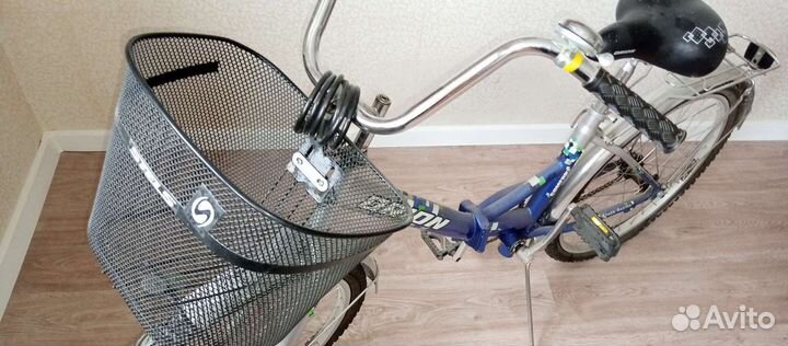 Велосипед с корзиной, складной