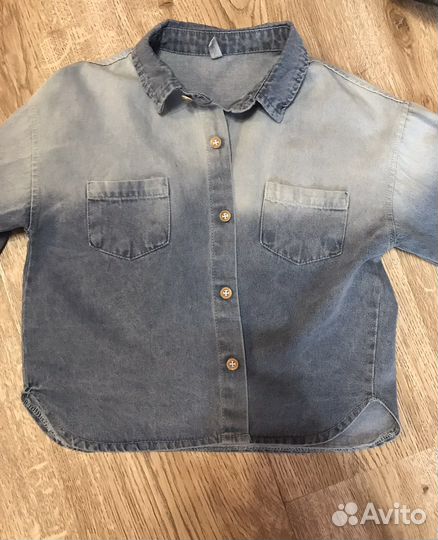 Рубашка джинсовая новая