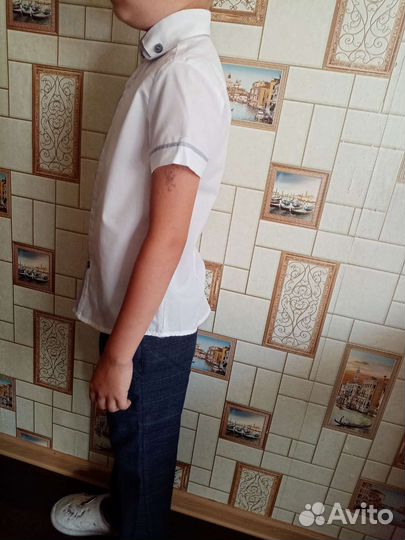 Рубашка, брюки, желетка