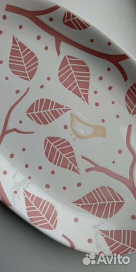 Блюдо с птичкой новое