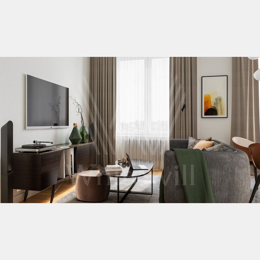 1-к. квартира, 55,5 м², 7/48 эт.