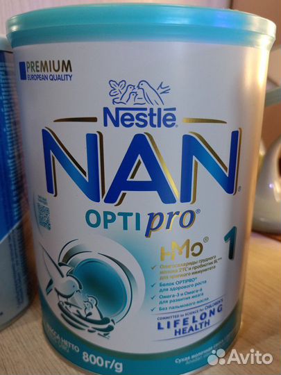 Смесь nutrilon 1 комфорт и NAN 1 optipro