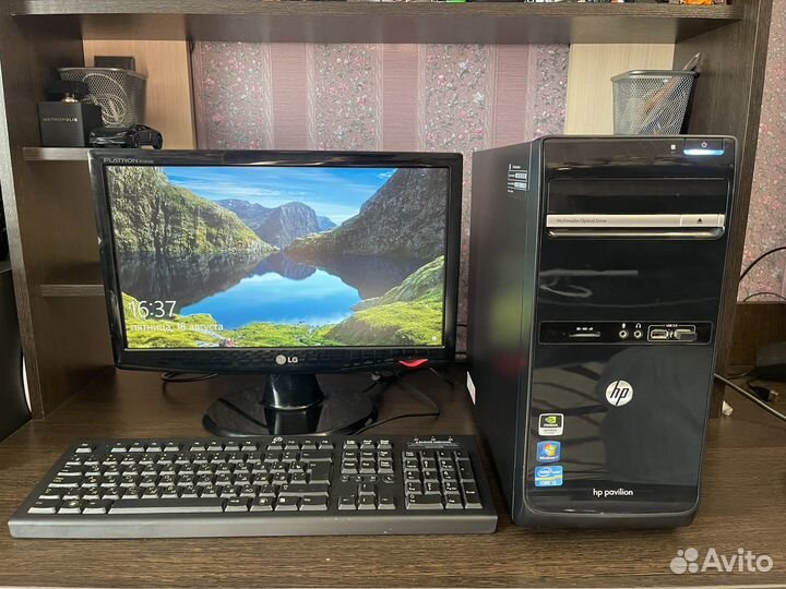 Компьютер HP Pavilion p6 2006ru с монитором