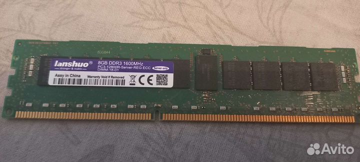 Оперативная память ddr3 8 gb 1600 MHz