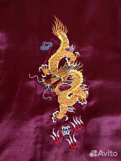 Китайские халаты с вышивкой дракона, 2 новых