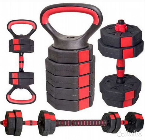 Набор гантели 2х10кг/гири /мини штанга