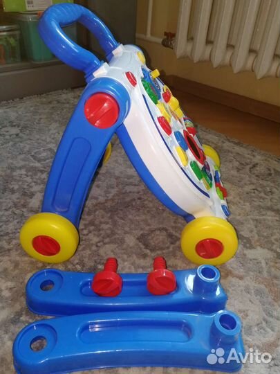 Развивающий музыкальный столик, ходунки-каталка
